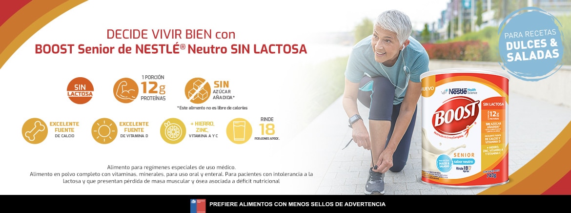 BOOST Senior Ingredientes - Sabor Neutro